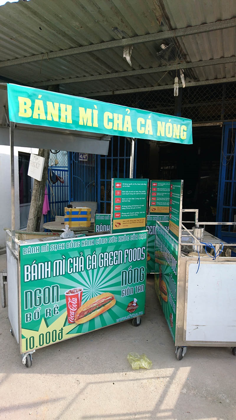 Tùy chỉnh màu sắc xe bánh mì (màu xanh lá)